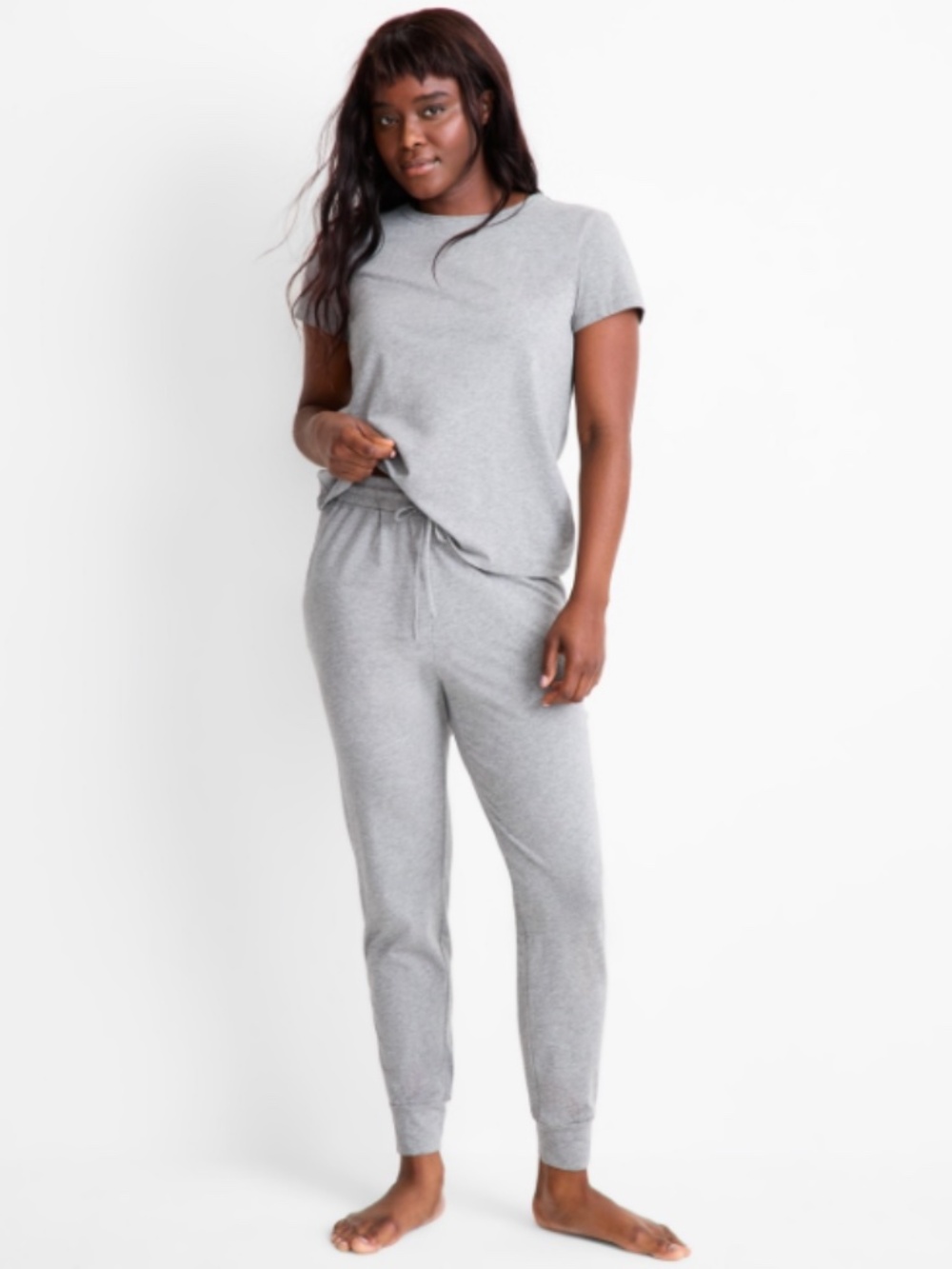 State of Day Women's Jogger Pajama Pants Pewter Heather, XXL, NWT